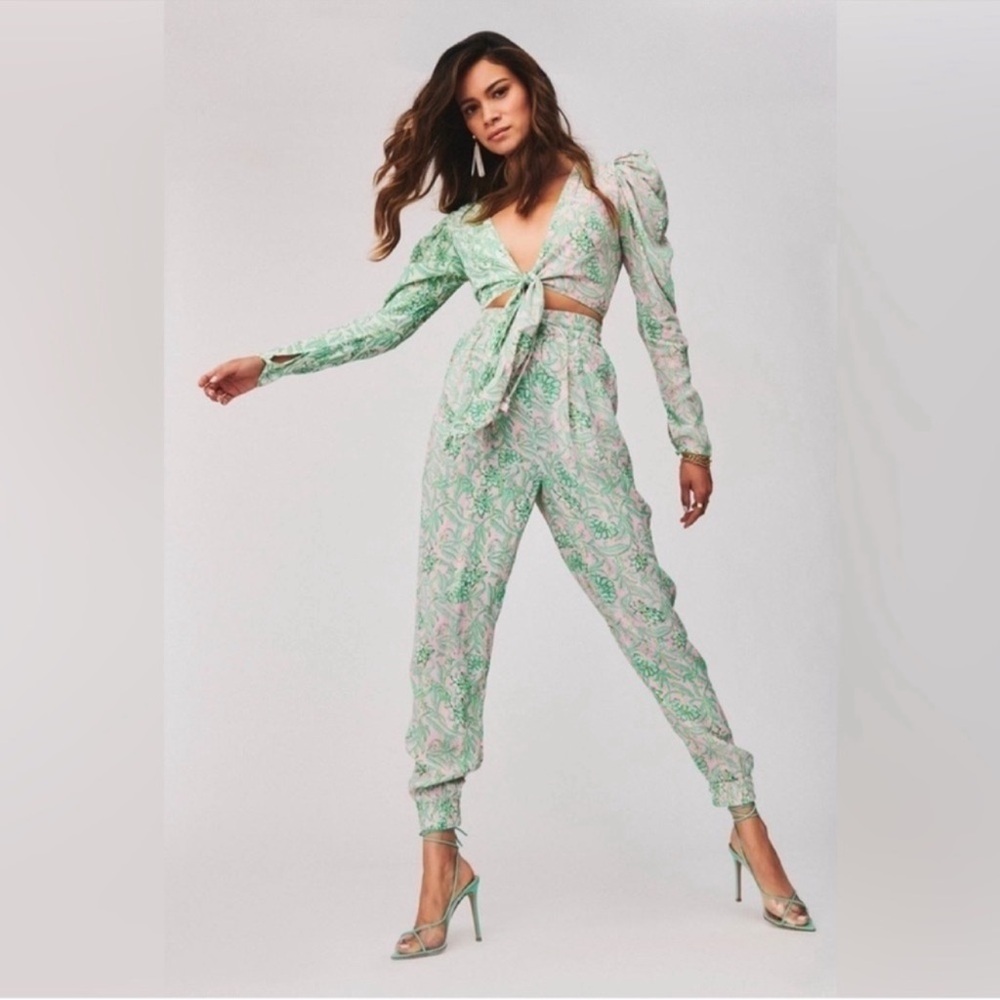 HEMANT & NANDITA Green Jogger Pants S - Picture 4 of 10